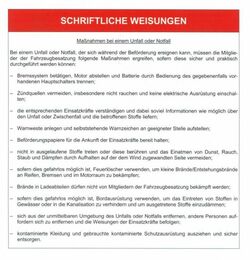 Schriftliche Weisungen